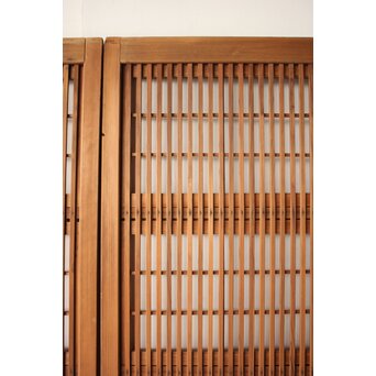 障子枠付 白木クリアガラス格子戸 4枚1組　L1225 