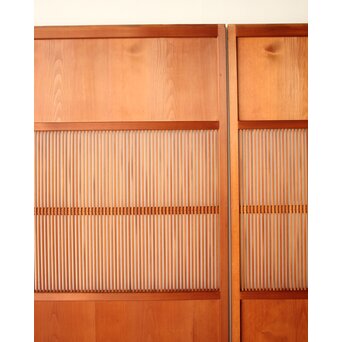 中格子の檜建具 4枚1組　L1226 