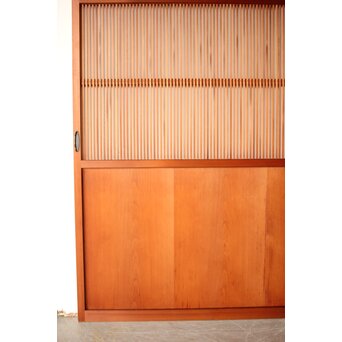 中格子の檜建具 4枚1組　L1226 