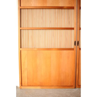 中格子の檜建具 4枚1組　L1226 