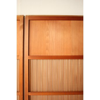 中格子の檜建具 4枚1組　L1226 