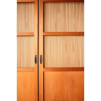 中格子の檜建具 4枚1組　L1226 