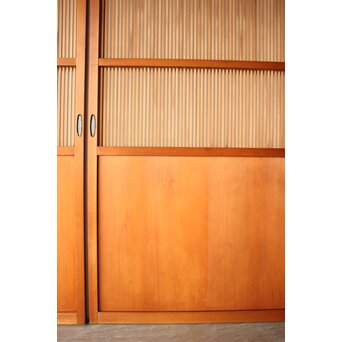 中格子の檜建具 4枚1組　L1226 