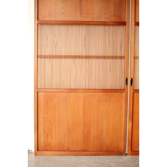 中格子の檜建具 4枚1組　L1226 