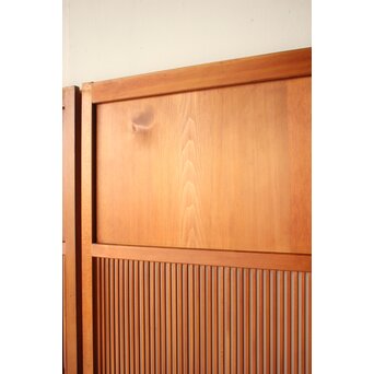 中格子の檜建具 4枚1組　L1226 