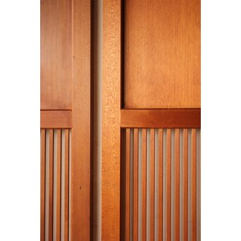 中格子の檜建具 4枚1組　L1226 