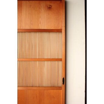 中格子の檜建具 4枚1組　L1226 