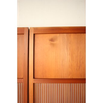 中格子の檜建具 4枚1組　L1226 