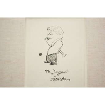 Lautrec ロートレック 銅板画【Joyant Maurice】Z1001