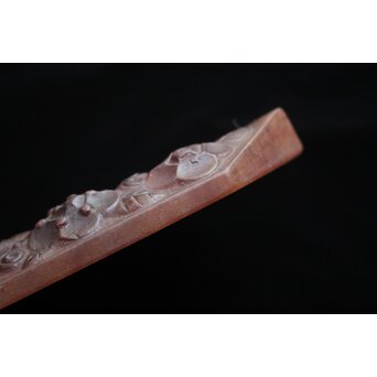 Almeric Walter ワルターガラス 薔薇文トレイ　Y074 