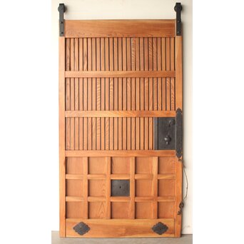 升格子腰板 総欅格子蔵戸　W0287