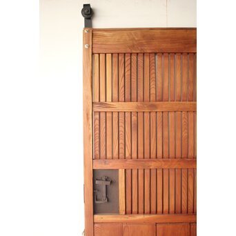 升格子腰板 総欅格子蔵戸　W0287 