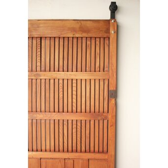 升格子腰板 総欅格子蔵戸　W0287 