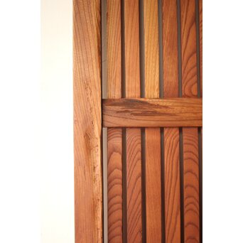 升格子腰板 総欅格子蔵戸　W0287 