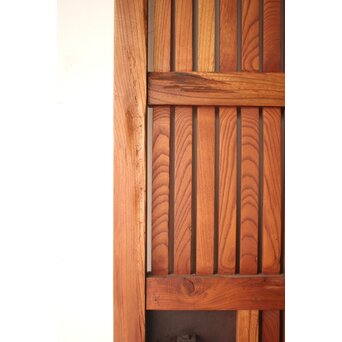 升格子腰板 総欅格子蔵戸　W0287 