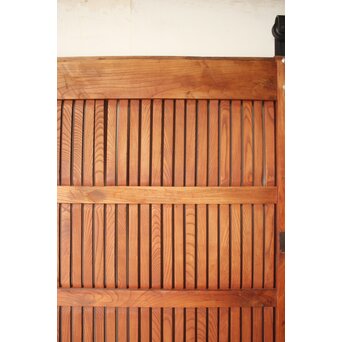 升格子腰板 総欅格子蔵戸　W0287 