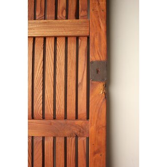 升格子腰板 総欅格子蔵戸　W0287 