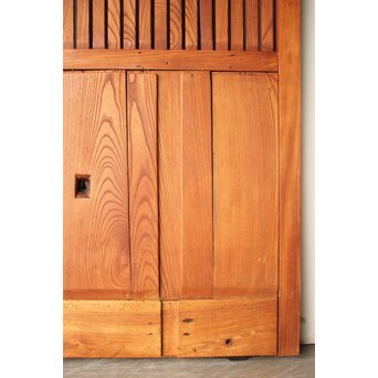 升格子腰板 総欅格子蔵戸　W0287 