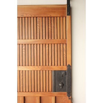 升格子腰板 総欅格子蔵戸　W0287 