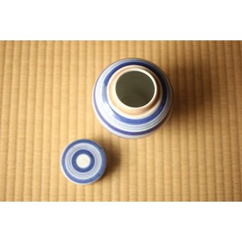 古伊万里 輪線 茶壷　P665 