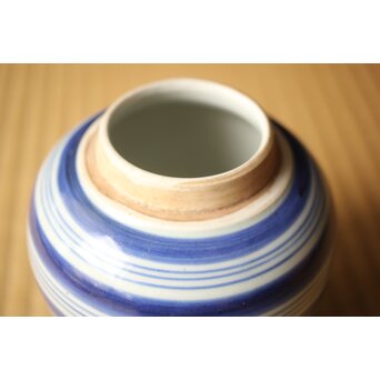 古伊万里 輪線 茶壷　P665 