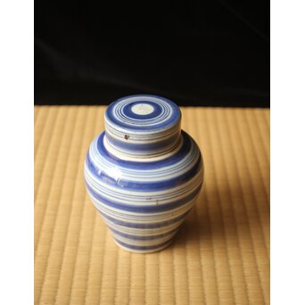 古伊万里 輪線 茶壷　P665 
