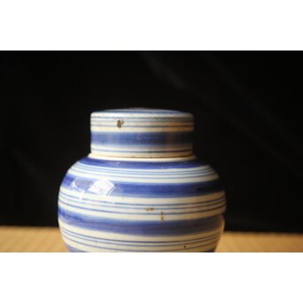 古伊万里 輪線 茶壷　P665 