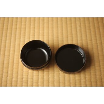 嵯峨蒔絵意匠 柳蒔絵 平棗　Q419 