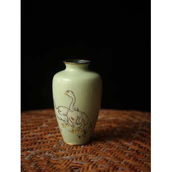 七宝小花瓶 アヒル　M499