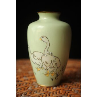 七宝小花瓶 アヒル　M499 