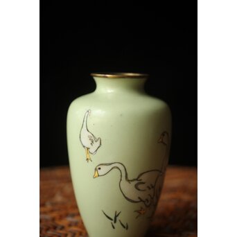七宝小花瓶 アヒル　M499 