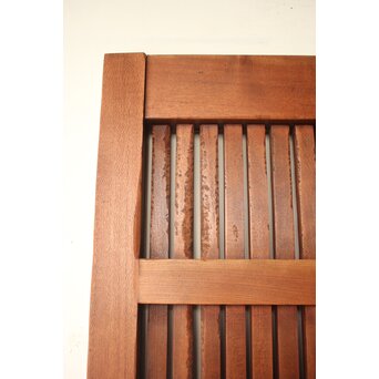 鉄板 巾着金具 総欅格子蔵戸　W0288 