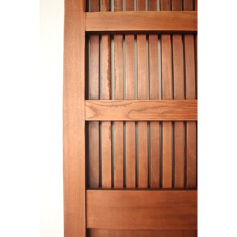 鉄板 巾着金具 総欅格子蔵戸　W0288 