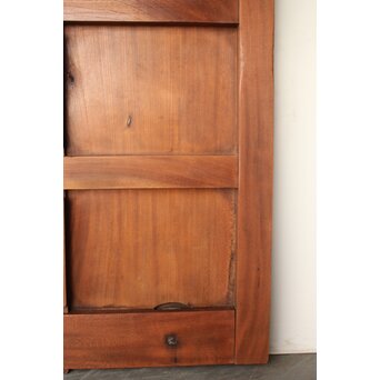 鉄板 巾着金具 総欅格子蔵戸　W0288 