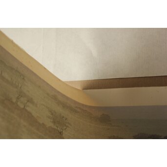 小野竹喬 奥の細道句抄絵 木版画【象潟や～】Z1008 