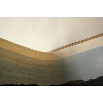 小野竹喬 奥の細道句抄絵 木版画【荒海や～】Z1010 