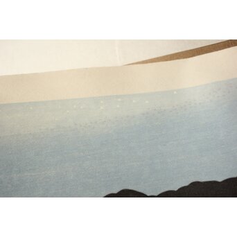 小野竹喬 奥の細道句抄絵 木版画【荒海や～】Z1010 