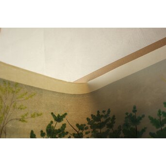 小野竹喬 奥の細道句抄絵 木版画【笠島は～】Z1012 