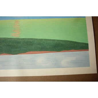 小野竹喬 奥の細道句抄絵 木版画【暑き日を～】Z1013 