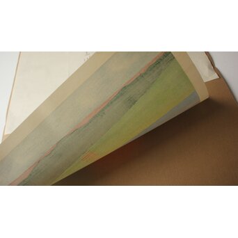 小野竹喬 奥の細道句抄絵 木版画【暑き日を～】Z1013 