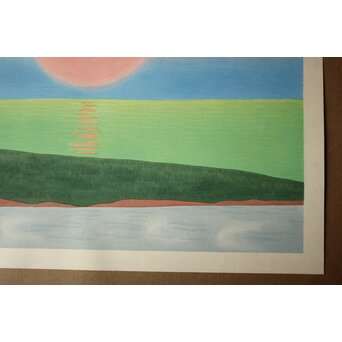 小野竹喬 奥の細道句抄絵 木版画【暑き日を～】Z1013 