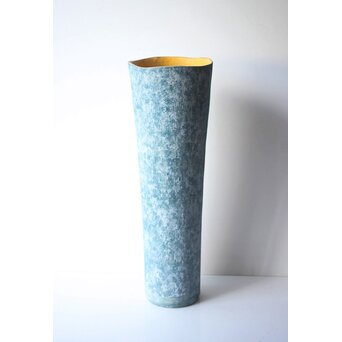 寺本守 線刻紋花器　P667 