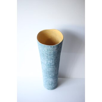 寺本守 線刻紋花器　P667 