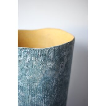 寺本守 線刻紋花器　P667 