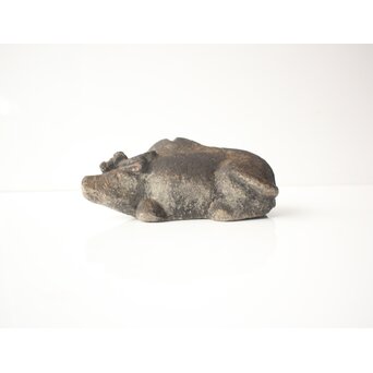 撫牛 石彫　U438