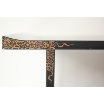 前大峰 秋草虫沈金 輪島塗冠台　Q421 