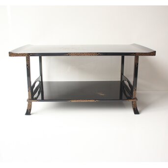 前大峰 秋草虫沈金 輪島塗冠台　Q421 