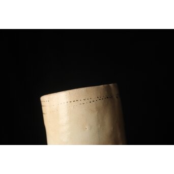 八木一夫 千点文湯呑 共箱　P669 