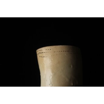 八木一夫 千点文湯呑 共箱　P669 