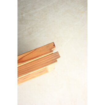 小野道風 柳と蛙 3枚1組 書院欄間　R0573 